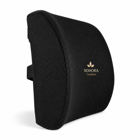 Cojín de Soporte Lumbar en Forma de U de Espuma Viscoelástica Magnética con Soporte Trasero Tejido, Extraíble y Lavable