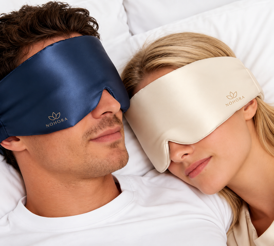 Antifaz para Dormir de Seda de Morera 22 Momme con Banda Ajustable, Bloqueo Total de Luz, para Dormir de Lado, para Mujeres y Hombres